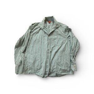 Sundance Green Plaid Men's Button Down Shirt XXL